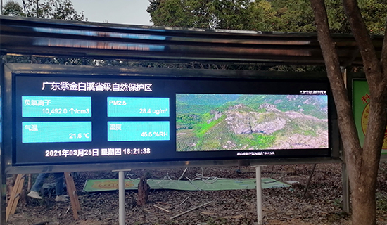 负氧离子在线监测系统为旅游度假村构建“生态数据名片” 
