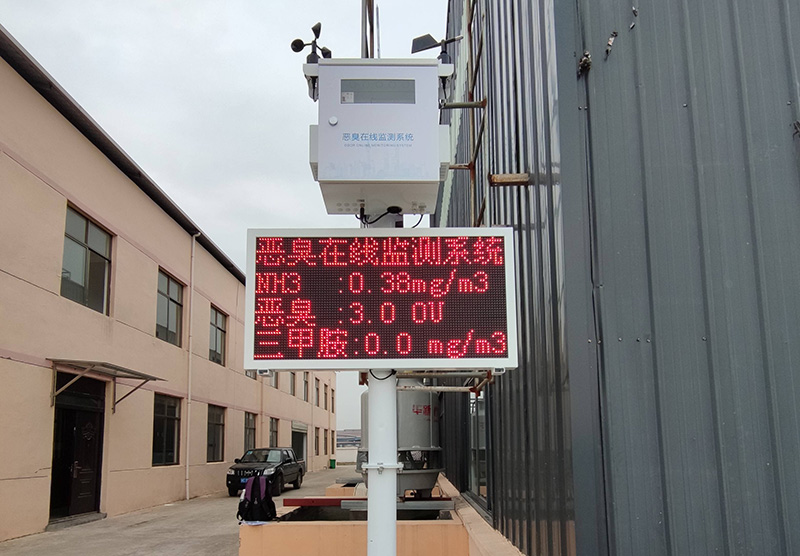 江西厂界恶臭9参数在线监测设备安装案例